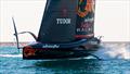 Tail plane deflects foil arm spray - Alinghi Red Bull Racing- AC75 - Day 6 - April 24, 2024 - Barcelona © Ugo Fonolla / America's Cup