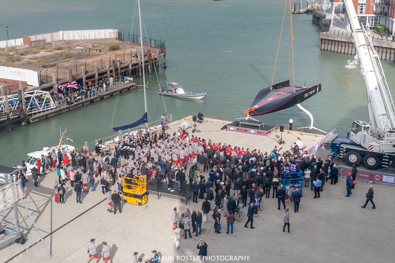 First AC75 launch - INEOS Team UK - Portsmouth, UK - October 4, 2019 - photo © Shaun Roster