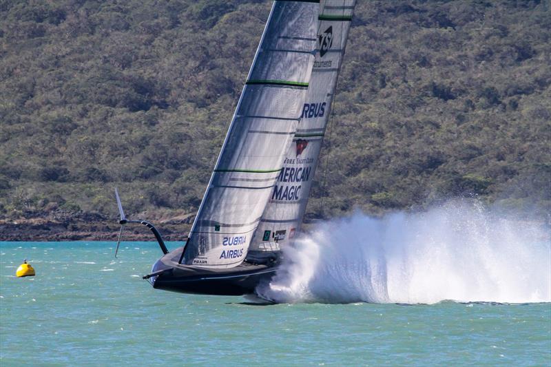 Defiant - Waitemata Harbour - September 21, 2020 - 36th America's Cup photo copyright Richard Gladwell / Sail-World.com taken at Royal New Zealand Yacht Squadron and featuring the AC75 class
