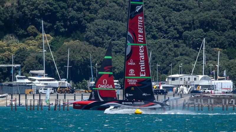 Te Rehutai, Emirates Team New Zealand - January 25, 2021 - Waitemata Harbour - America's Cup 36 photo copyright Richard Gladwell / Sail-World.com taken at Royal New Zealand Yacht Squadron and featuring the AC75 class