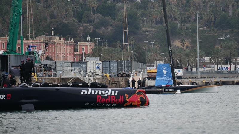 Alinghi Red Bull Racing - AC75 - Day 109 - Barcelona - January 10, 2024 - photo © Alex Carabi / America's Cup