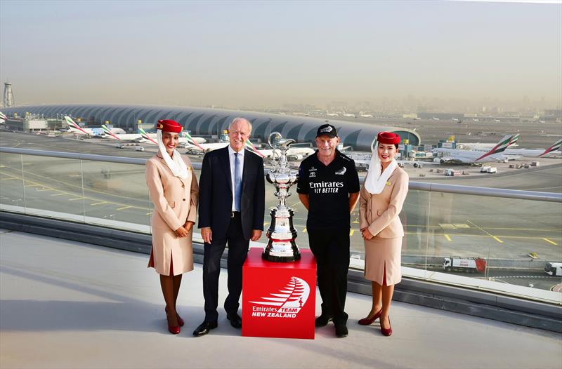 Sir Tim Clark (left), President of Emirates airline and Grant Dalton, Emirates Team New Zealand Chief Executive - photo © Emirates airline