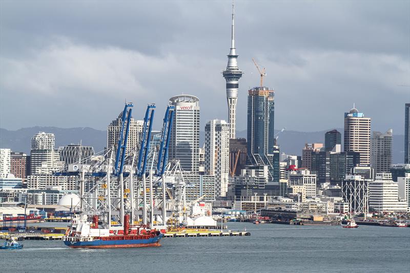 American Magic arrives in Auckland - June 29, 2020 photo copyright Richard Gladwell / Sail-World.com taken at Royal New Zealand Yacht Squadron and featuring the ACC class