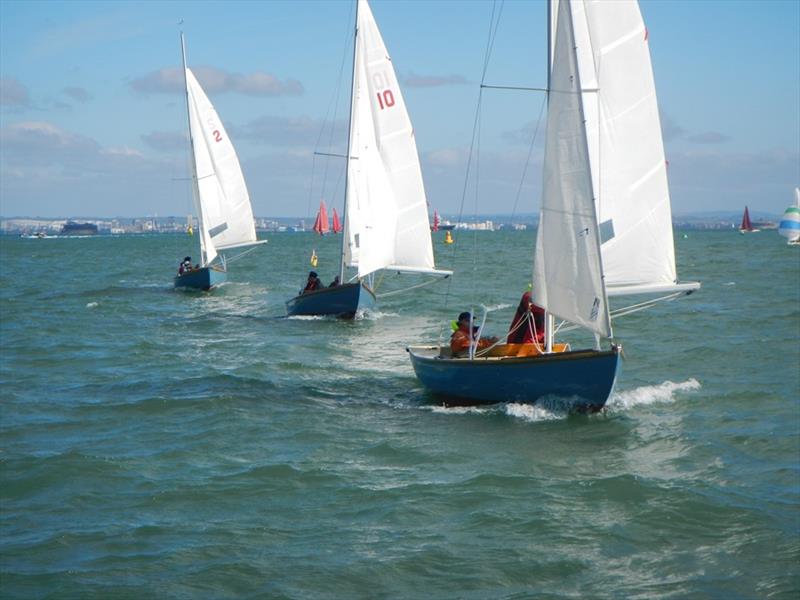 Late August keelboat racing at Bembridge photo copyright Mike Samuelson taken at Bembridge Sailing Club and featuring the Bembridge One Design class