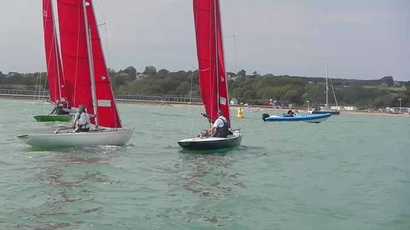 Redwing start during the penultimate weekend of Redwing & One-Design 2020 racing at Bembridge - photo © Mike Samuelson