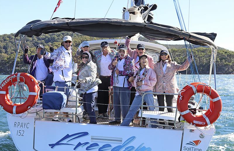 Freedom and the jackets – easy to see why they got the prize! photo copyright John Curnow taken at Royal Prince Alfred Yacht Club and featuring the Beneteau class