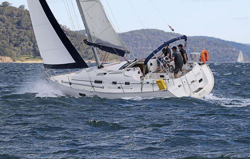 One of the last group to go around Lion Island was, Elara photo copyright John Curnow taken at Royal Prince Alfred Yacht Club and featuring the Beneteau class