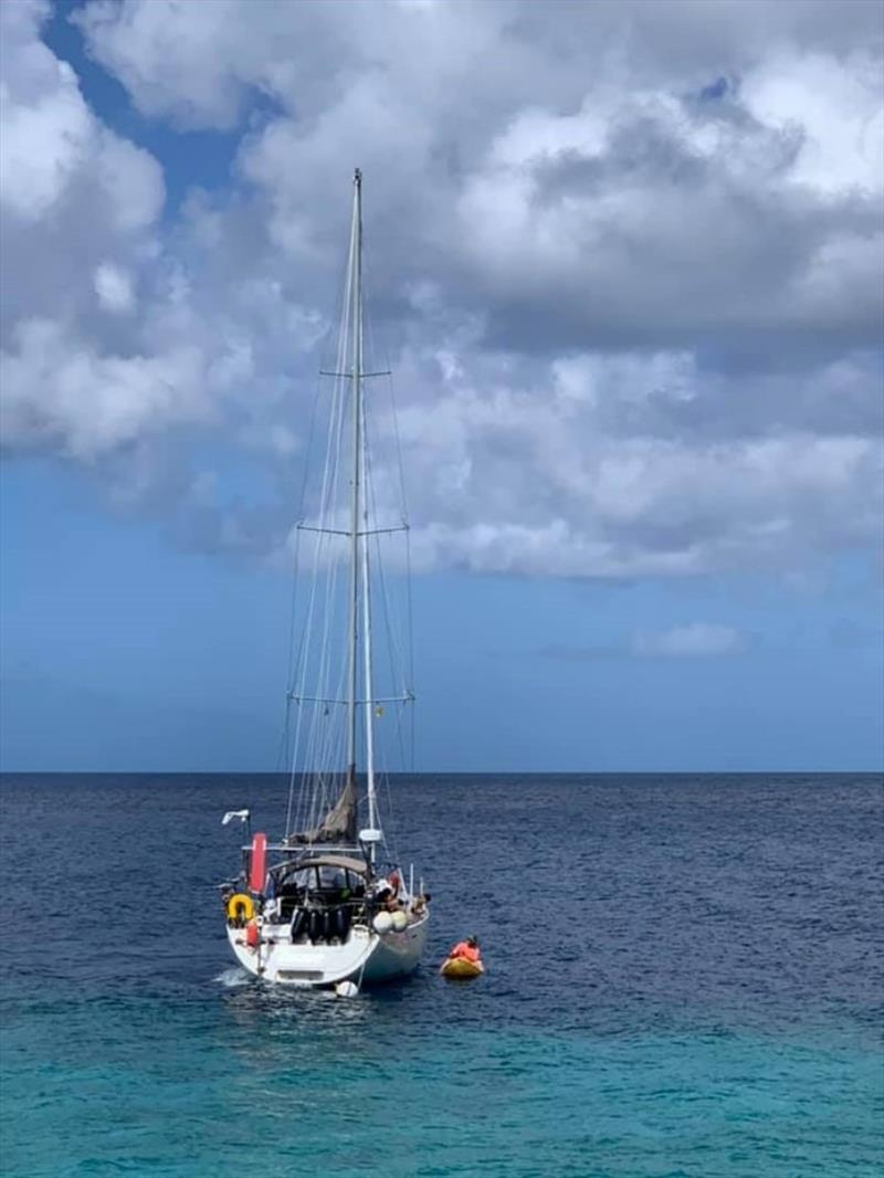 When the Norwegian family approached Curaçao on their Beneteau First 47.7, they had no idea that the borders were closing and drama was unfolding photo copyright Victor Langerwerf taken at Ocean Cruising Club and featuring the Beneteau class