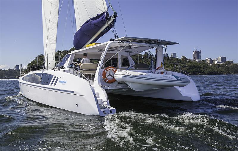 The change in profile by adding the new gunwale to the quarters of the Seawind 1260 has really freshened it up photo copyright John Curnow taken at  and featuring the Catamaran class