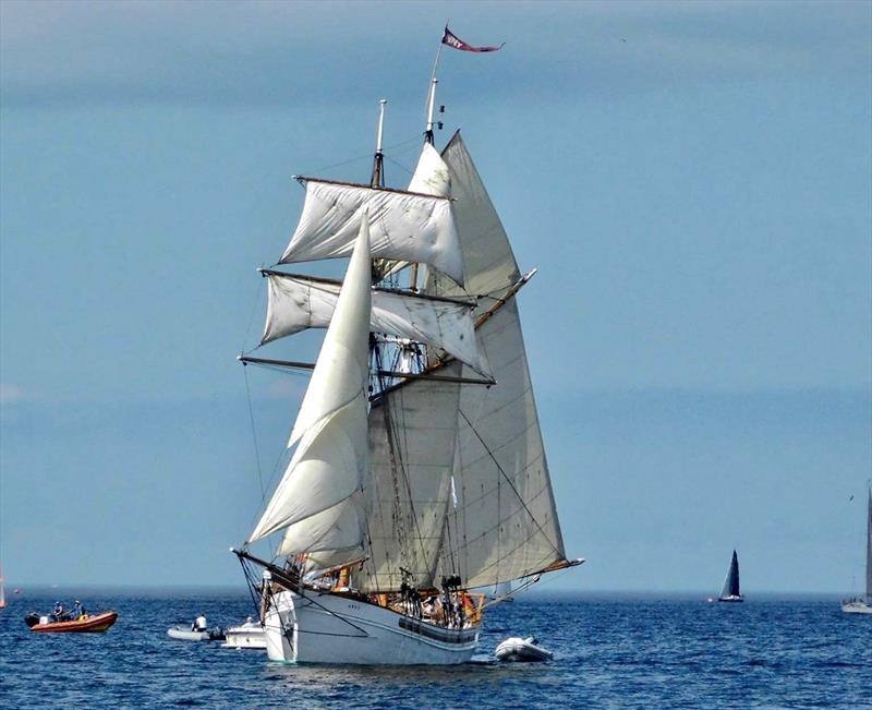 Anny of Charlestown, a topsail schooner will be in port for the Falmouth Classics photo copyright Falmouth Classics Association taken at  and featuring the Classic Yachts class