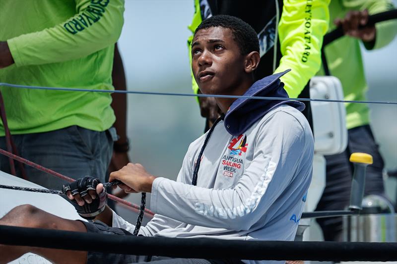 Youth sailors are often given opportunities to race by Sir Hugh Bailey on his Farr 45 Rebel (ANT) at 55th Antigua Sailing Week - photo © Paul Wyeth / www.pwpictures.com