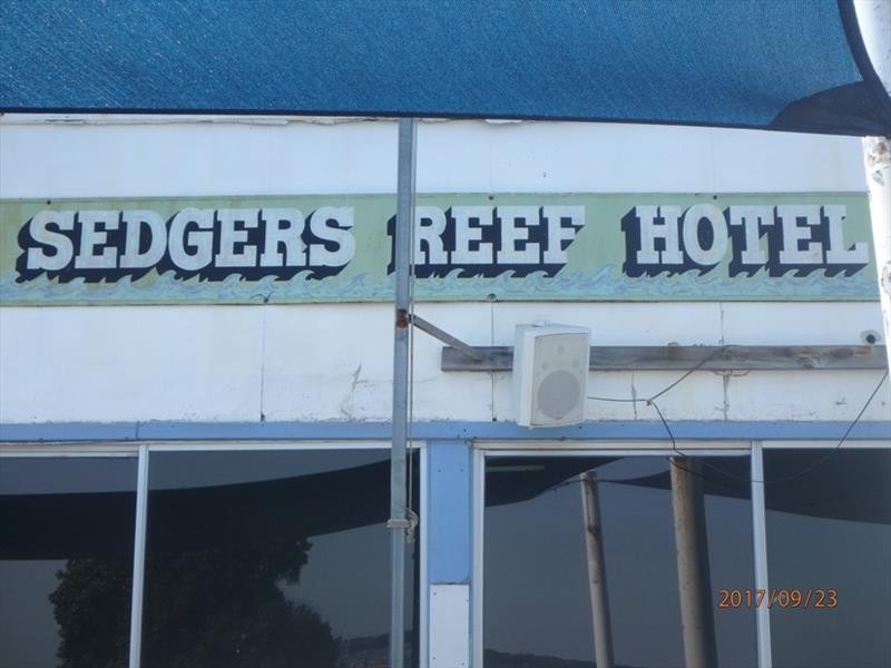 Sedgers Reef Hotel Iluka – where everyone runs aground photo copyright Kristen Anderson taken at  and featuring the Cruising Yacht class