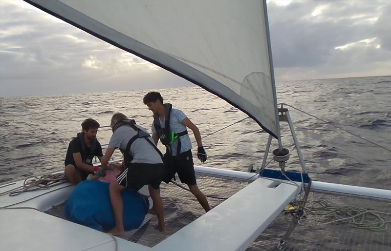 Henrique and the boys in action photo copyright Mission Ocean taken at  and featuring the Cruising Yacht class