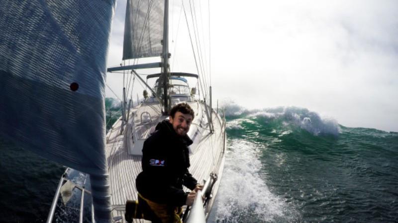 Gregor McGuckin out at sea on his sailboat photo copyright Gregor McGuckin Racing taken at  and featuring the Cruising Yacht class