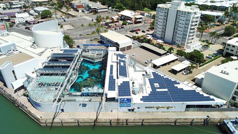 Reef HQ Great Barrier Reef Aquarium, Queensland to be registered as a solar power station photo copyright Commercial Drone Photography taken at  and featuring the Cruising Yacht class