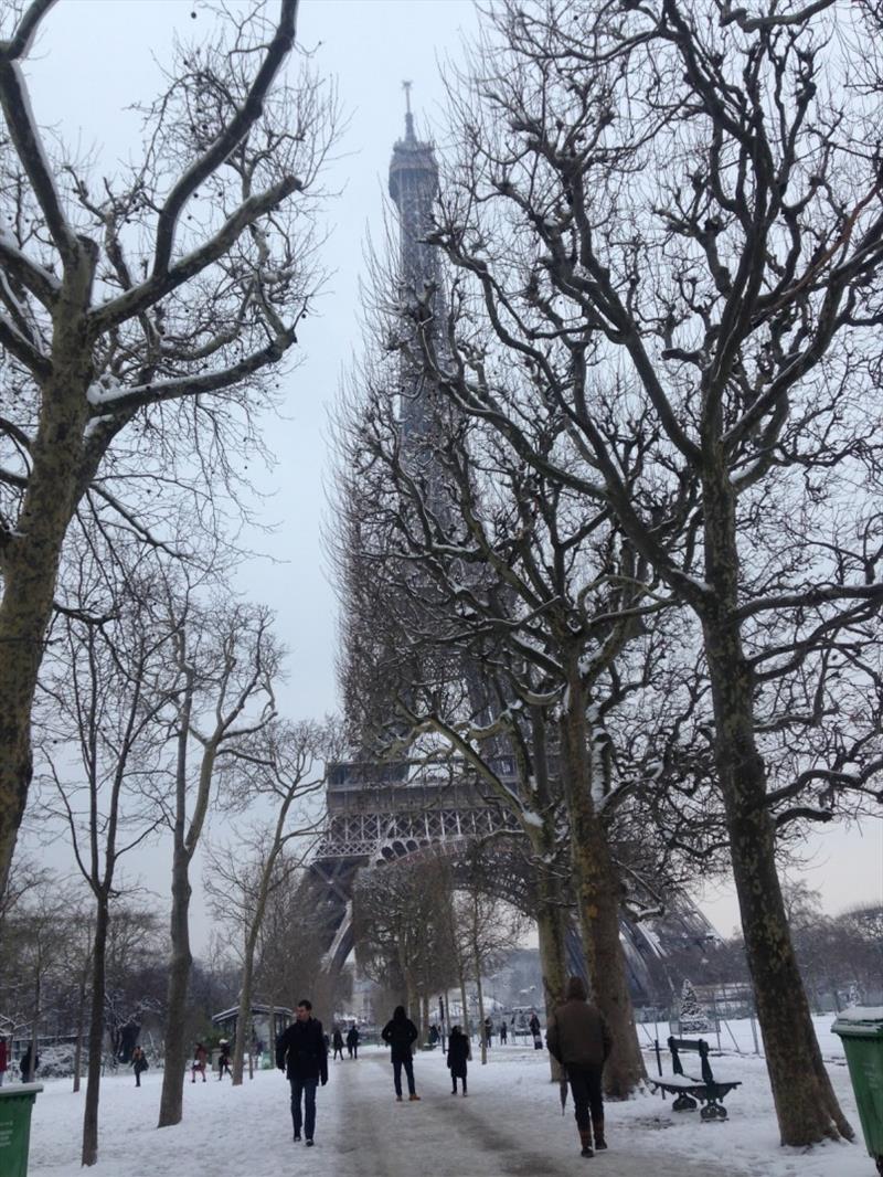 Winter has come to Paris photo copyright SV Taipan taken at  and featuring the Cruising Yacht class