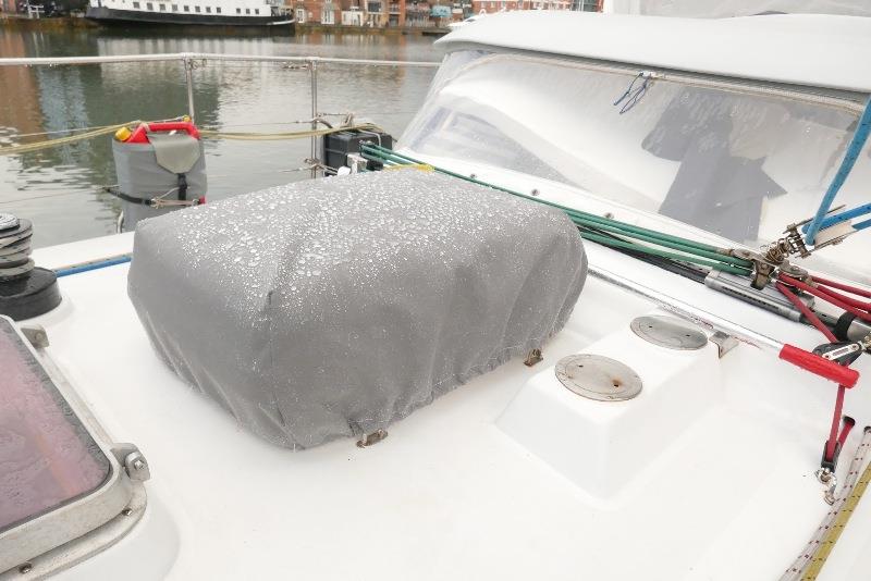 New life raft cover photo copyright SV Taipan taken at  and featuring the Cruising Yacht class