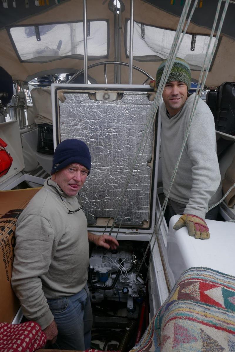 John and David. Mission completed photo copyright SV Taipan taken at  and featuring the Cruising Yacht class