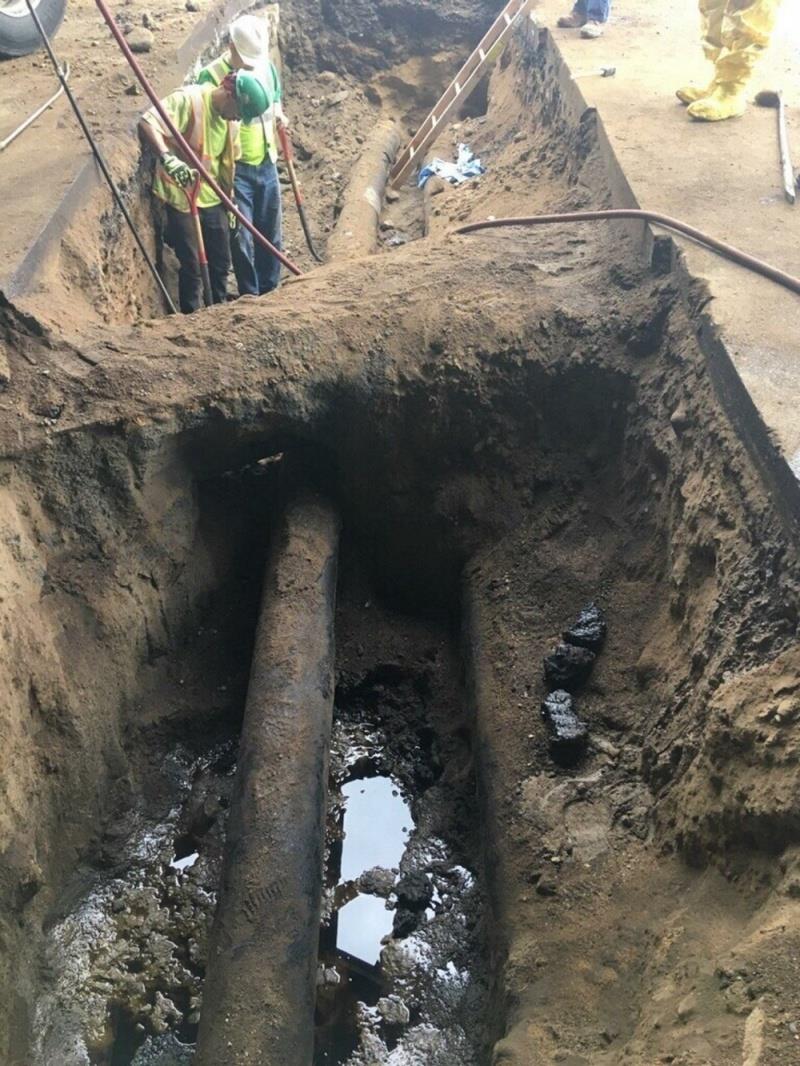 A crew from Clean Harbors unearths the damaged electrical pipe during excavation in Somerville under the I-93 bypass Sunday, May 6, 2018 photo copyright Eversource, Energy taken at  and featuring the Cruising Yacht class