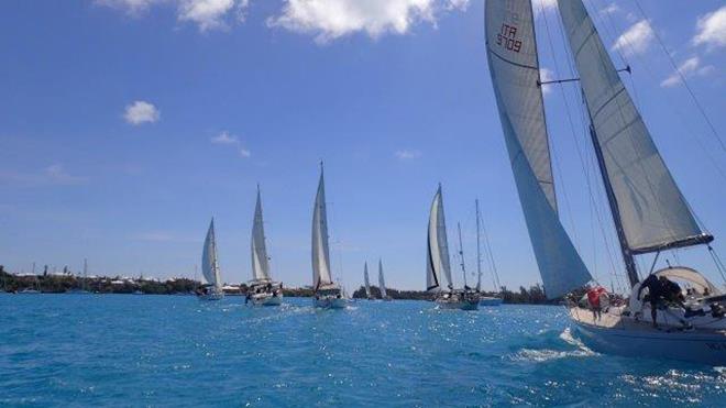 2018 ARC Europe - Bermuda - Start fleet photo copyright World Cruising taken at  and featuring the Cruising Yacht class