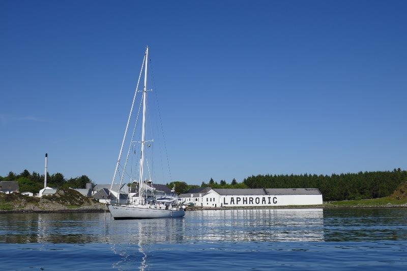 Taipan at Laphroaig Whiskey Distillery photo copyright SV Taipan taken at  and featuring the Cruising Yacht class
