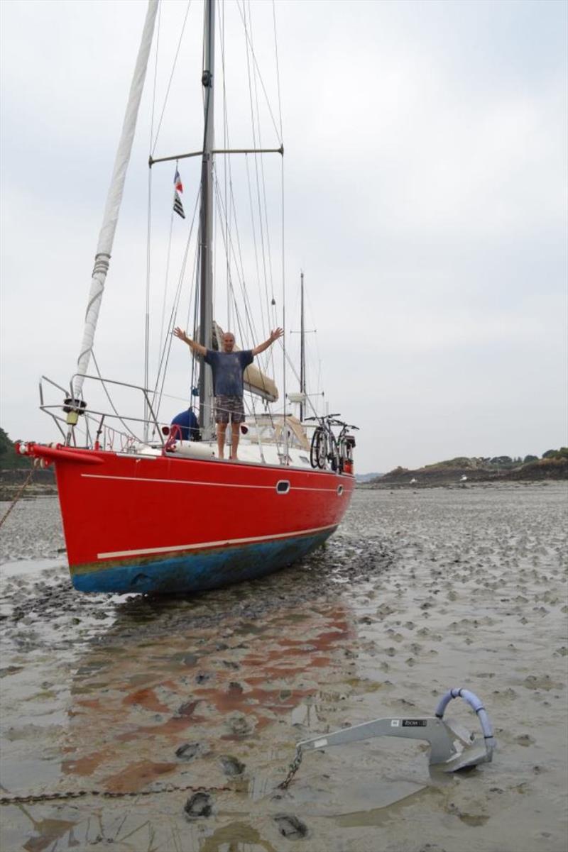 First time drying out photo copyright SV Red Roo taken at  and featuring the Cruising Yacht class
