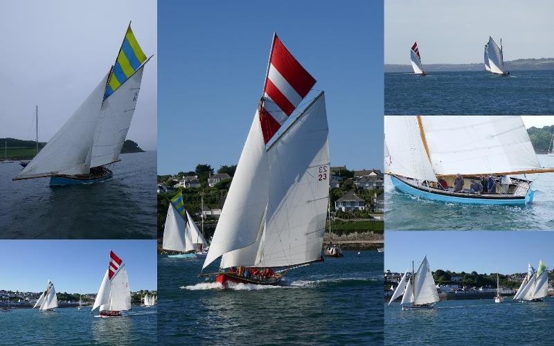 Tradional Work Boats racing at Saint Mawes photo copyright SV Taipan taken at  and featuring the Cruising Yacht class