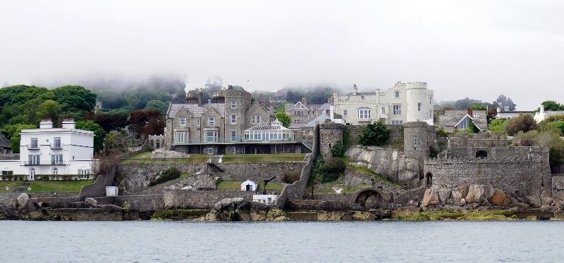 The waterfront mansions south of Dublin. Rich and famous. Enya has a house here photo copyright SV Taipan taken at  and featuring the Cruising Yacht class