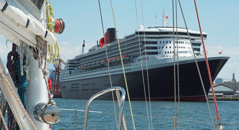 Queen Mary II photo copyright SV Crystal Blues taken at  and featuring the Cruising Yacht class