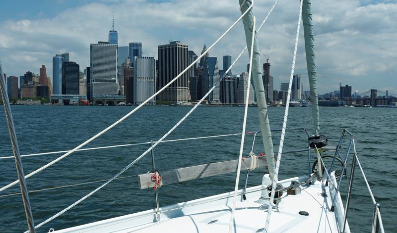 Manhattan in a sunny mood this morning photo copyright SV Crystal Blues taken at  and featuring the Cruising Yacht class