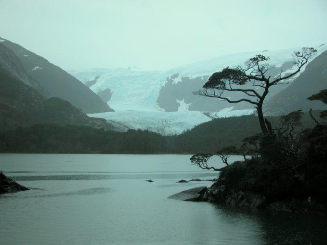 Estero Coloane – High mountains and glaciers - Top spots in Patagonia photo copyright Laurence Roberts and Mary Anne Unrau taken at  and featuring the Cruising Yacht class
