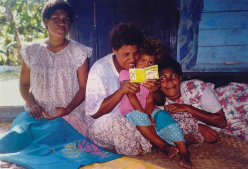 Fijian villagers - photo © Hugh & Heather Bacon