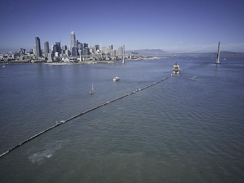 The world's first Ocean Cleanup System launched from San Francisco - photo © The Ocean Cleanup