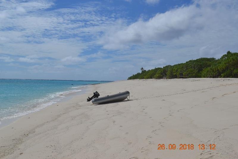 Great beach but rough anchorage photo copyright Andrew and Clare / Freedom and Adventure taken at  and featuring the Cruising Yacht class