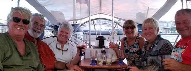 Evenings with Dark Tarn, Phil and Lynne, Sequoia, Barbara and Craig photo copyright SV Taipan taken at  and featuring the Cruising Yacht class