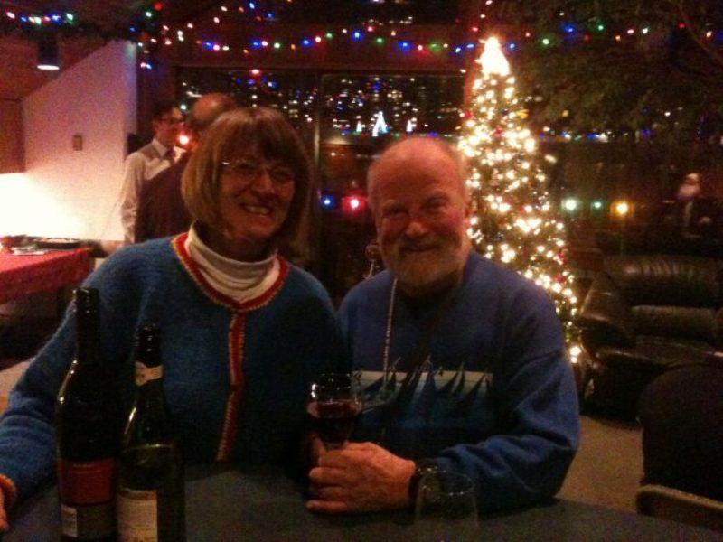 Ian and Barb at the BCA 2009 Christmas party in Vancouver photo copyright Glenora Doherty taken at  and featuring the Cruising Yacht class