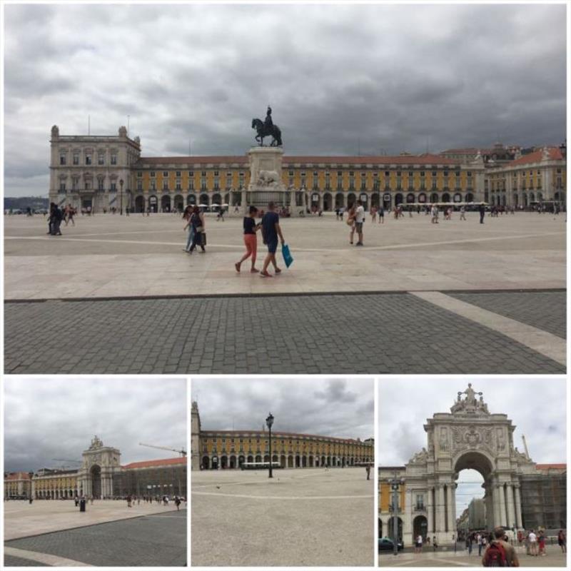 Commerce Square Lisbon (Praca do Comercio) photo copyright SV Red Roo taken at  and featuring the Cruising Yacht class