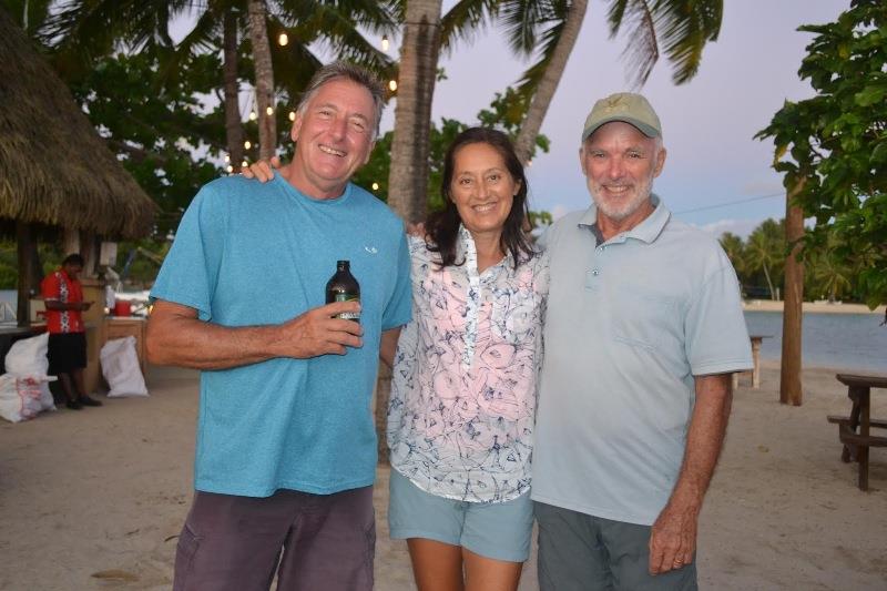 Peter and Sandra from Mazu II with Andrew - photo © Andrew and Clare / Freedom and Adventure