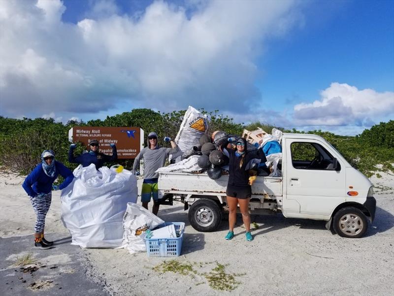We collect and clear away a truckload of debris from Sand Island on Midway Atoll photo copyright NOAA Fisheries taken at  and featuring the Cruising Yacht class