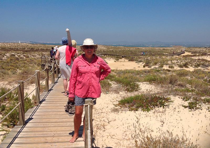 Walking path across the delta leading to Portuguese beaches photo copyright Malcolm MacPhail taken at  and featuring the Cruising Yacht class