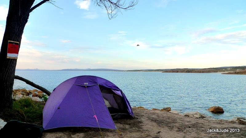 Campsite overlooking Marshall Bay at Emita Beach - photo © Jack and Jude