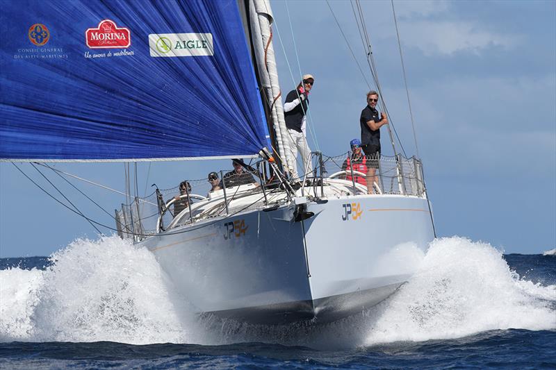 JP54 ‘The Kid' surfed across the Atlantic in just over 11 days to cross the line in Rodney Bay Saint Lucia at 12:52 local time Thursday 6 December, giving her an elapsed time of 11d 4h 7m and 49s and sailing 3254.5 nautical miles photo copyright Tim Wright taken at  and featuring the Cruising Yacht class