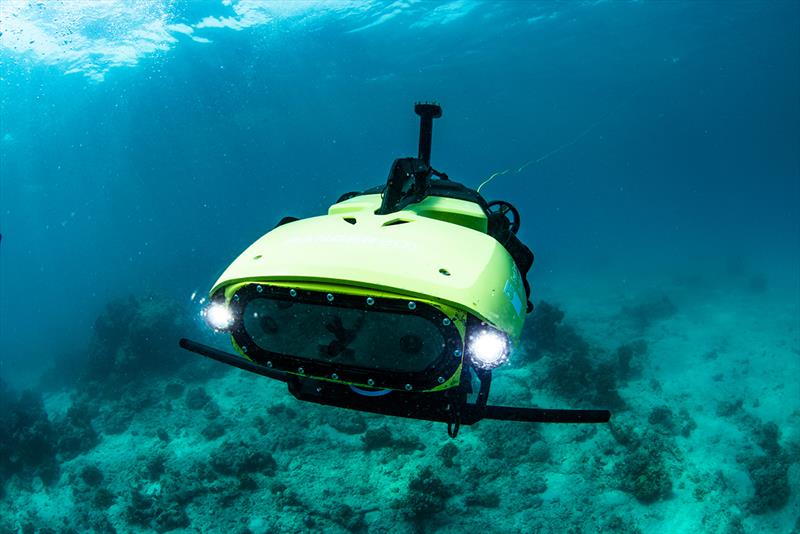Larvalbot moves across the coral reef photo copyright Gary Cranitch Queensland Museum taken at  and featuring the Cruising Yacht class