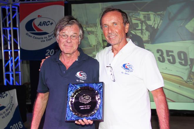 2018 ARC plus  - Prize-giving - Spirit of ARC  Orion photo copyright World Cruising taken at  and featuring the Cruising Yacht class