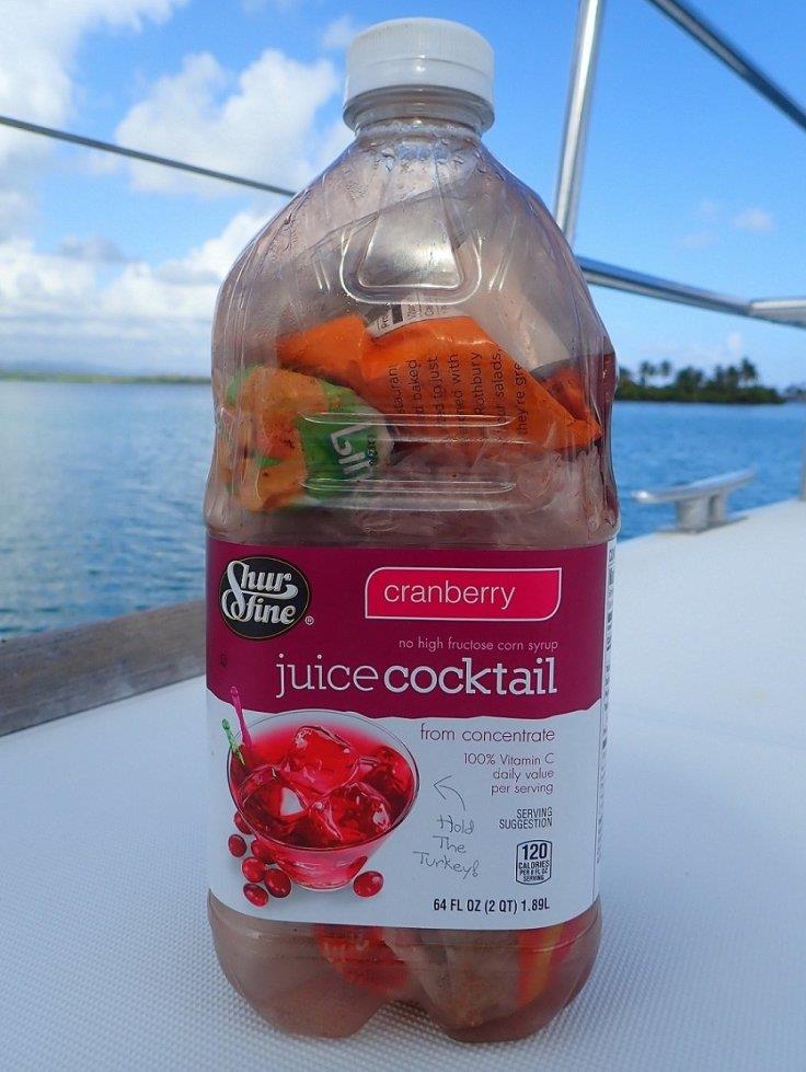 A plastic bottle like this one makes a great container for putting all other plastic waste in photo copyright Jenevora Swann taken at  and featuring the Cruising Yacht class