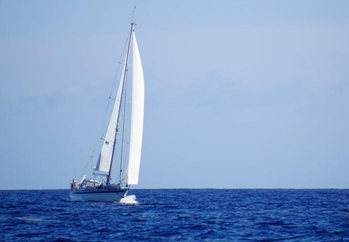 Sofia on passage to Eleuthra photo copyright Jonathan & Anne Lloyd taken at  and featuring the Cruising Yacht class