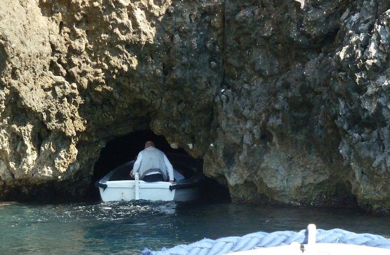 Cruising in Croatia - Entering the blue cave at Bisevo photo copyright Liz Potter taken at  and featuring the Cruising Yacht class