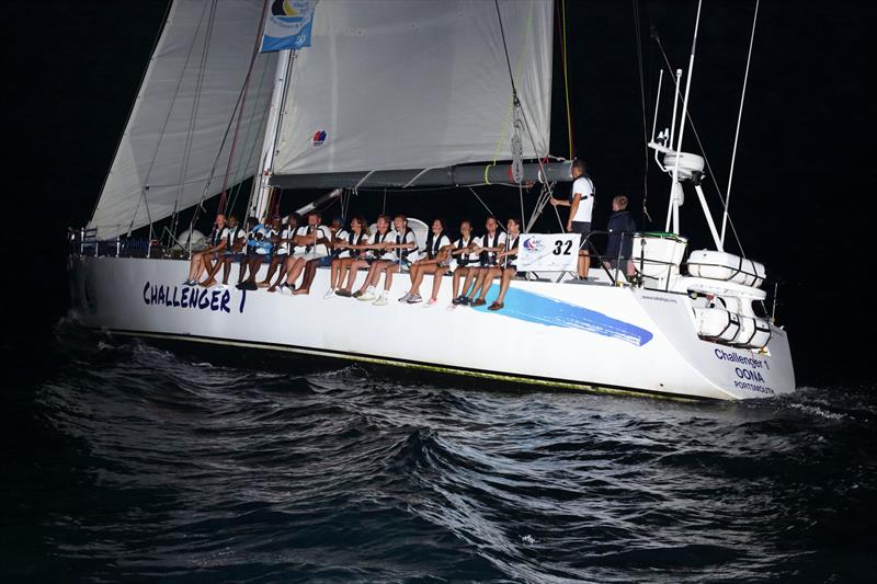 Challenger 1 with the ARC Youth Team on board arriving in Rodney Bay, Saint Lucia photo copyright Tim Wright / photoaction.com taken at  and featuring the Cruising Yacht class