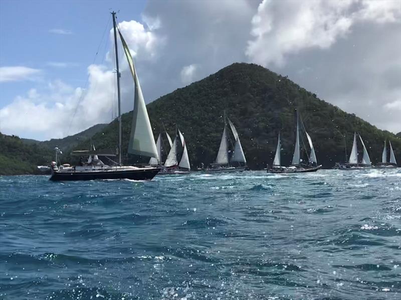 10th World ARC sets sail - Leg 1 start fleet photo copyright World Cruising Club taken at  and featuring the Cruising Yacht class