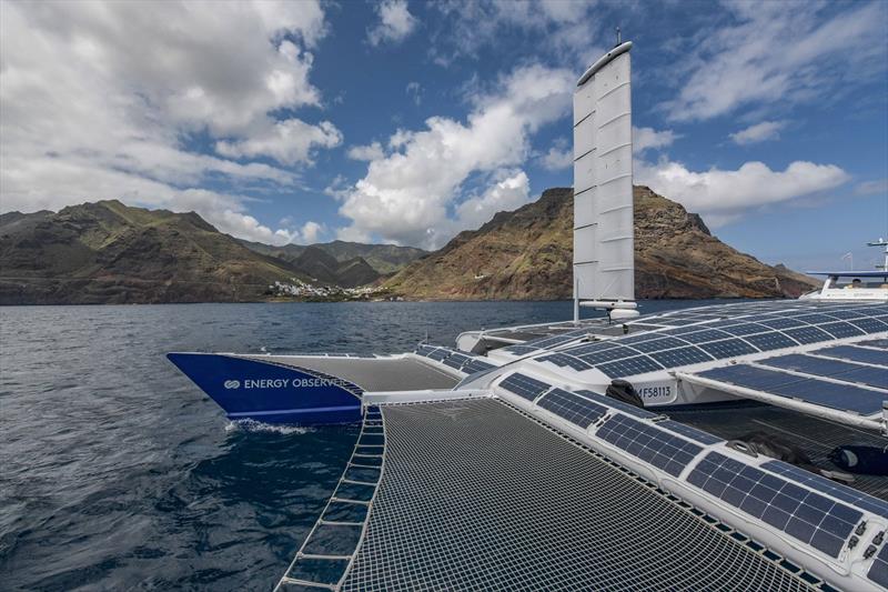 Energy Observer - Arrival in Tenerife (Canaries) photo copyright Amélie Conty taken at  and featuring the Cruising Yacht class